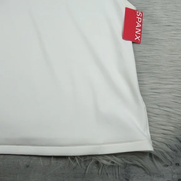 SPANX Bare Naked Crewneck Tank in Power White Women's Size Large - NWT - Picture 7 of 12